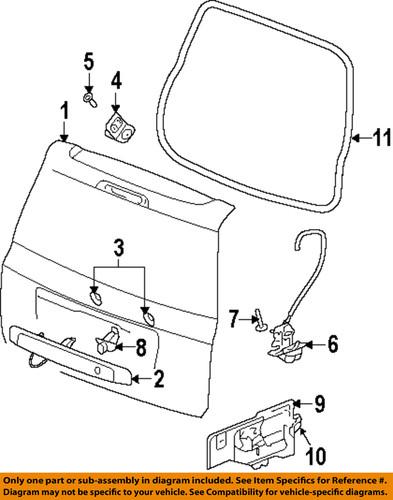 Jeep oem 5054349ad lift gate