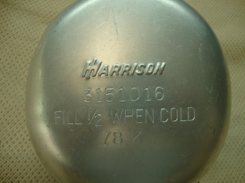 1961-1962 corvette harrison radiator overflow tank 3151016 date code 78k