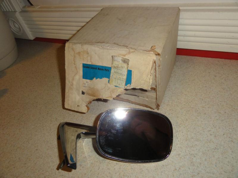 Nos '76-'84 chevrolet chevette driver side chrome mirrror 20096517