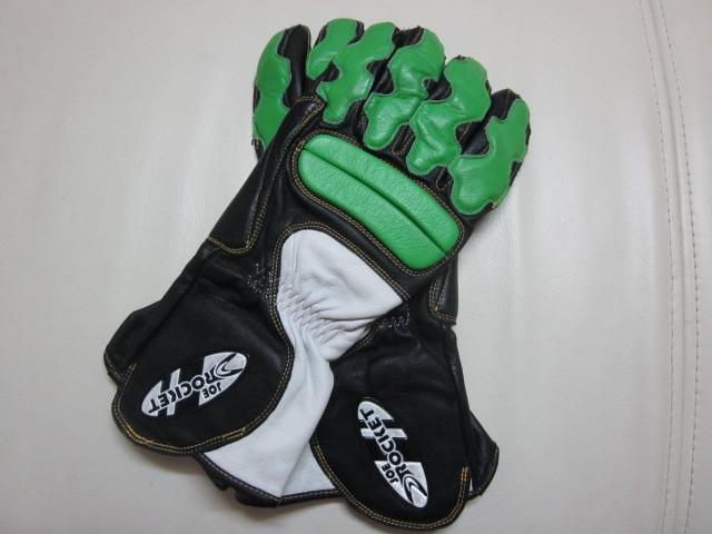 Joe rocket  racing leather gloves kawasaki lime green size