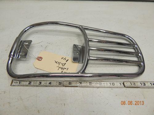 Chrome luggage rack harley softail deluxe 05^ fender mount flstn nice!
