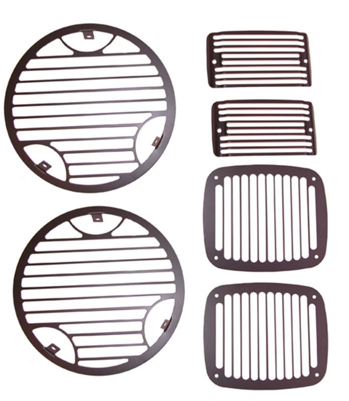 Rugged ridge 11236.21 billet stone guard kit 97-06 tj wrangler