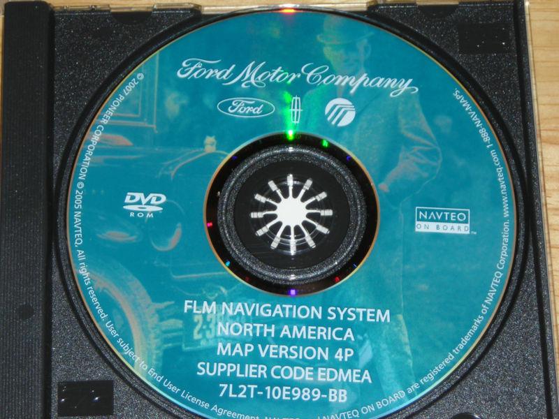 Ford lincoln mercury flm navigation system dvd version 4p part # 7l2t-10989-bb