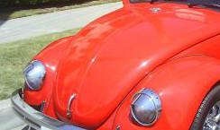 Vintage vw volkswagon bug beetle ghia bus oval herbie headlight chrome eye lids 