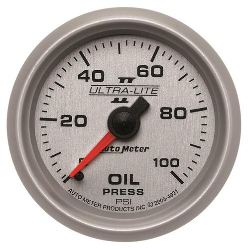 Auto meter 4921 ultra-lite ii; mechanical oil pressure gauge