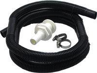 New bilge pump plumbing kit hose & through hull fitting 6 foot of  3/4" hose