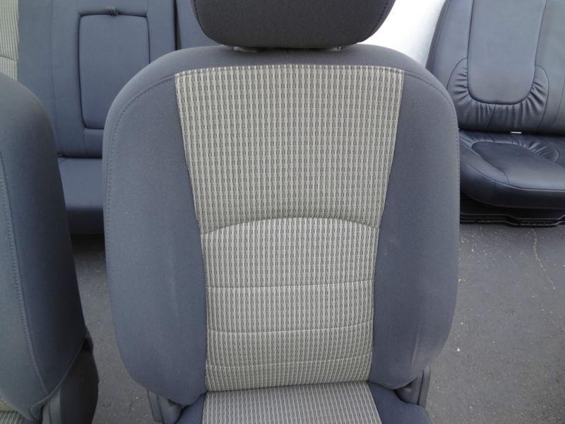 2009 2010 2011 2012 DODGE RAM FRONT & REAR SPORT SEATS BLACK TWO TONE, US $899.99, image 3