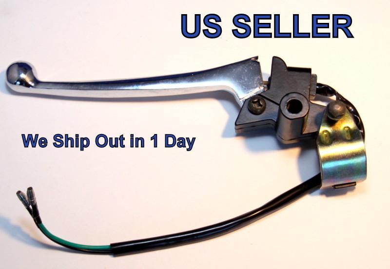 Scooter left brake lever moped handle atv drum gy6 with brake switch roketa baja