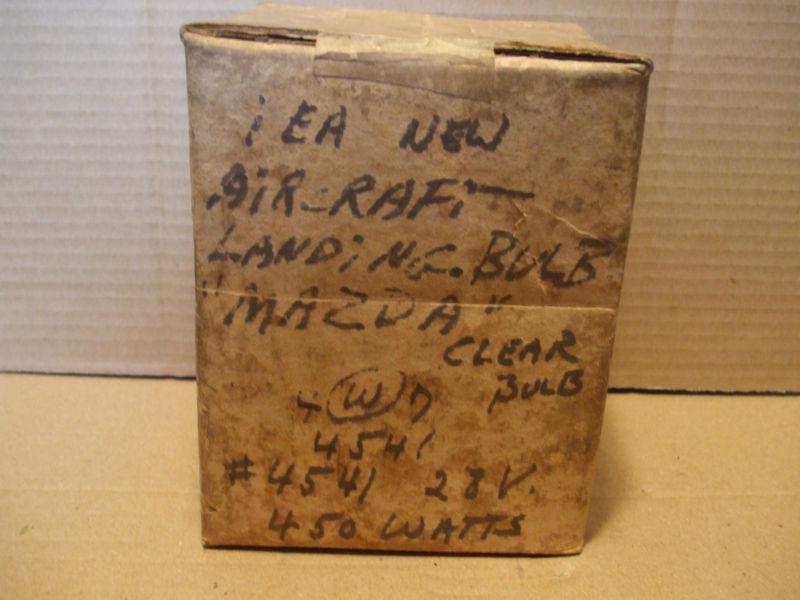 Aircraft landing lamp bulb #4541 28 volt 450 watts ww2 vintage new
