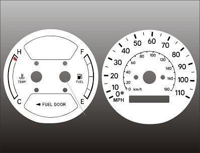1998-2002 geo prism corolla instrument cluster white face gauges 98-02