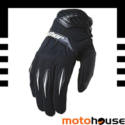 Thor womens 2014 spectrum gloves mx offroad dirt motocross black 