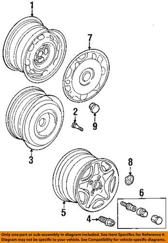 Volkswagen oem 1h0601147afed wheels-wheel cover