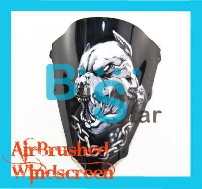 Yamaha r1 2002-2003 double bubble racing airbrushed windscreen 1