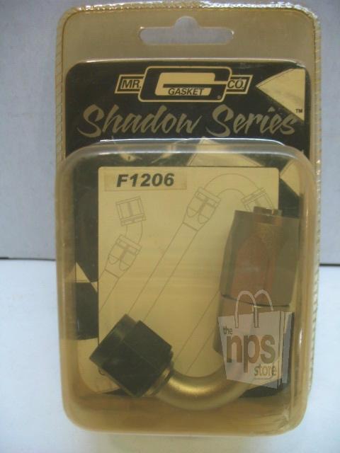 Mr. gasket co. f1206 shadow series 120deg swivel seal hose fitting -6an new