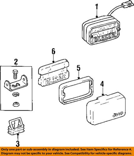 Jeep oem 55055274ab fog light-fog lamp assembly