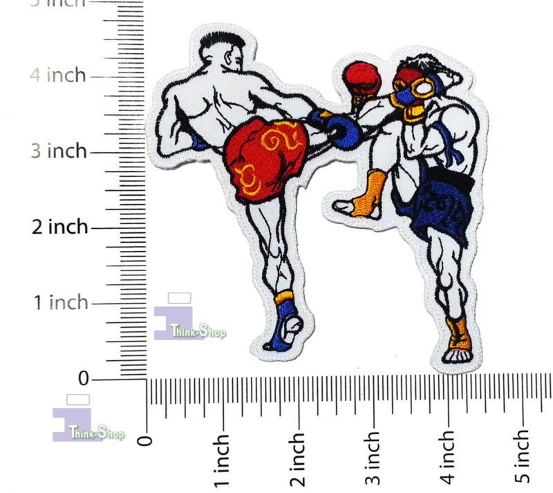 Muay thai kick boxer k1 - embroidered sew or iron on patches with free shipping