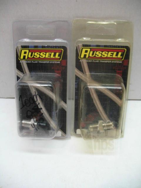 Russell 640301 brake adapter fittings -4an to 3/8-24in if lot of 2 new