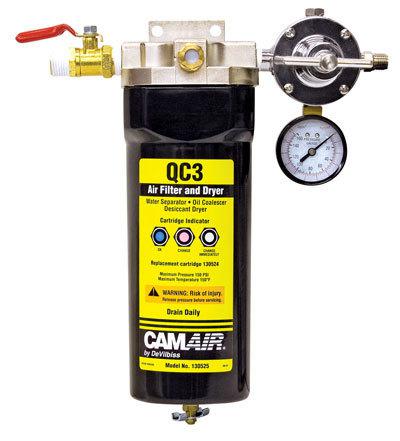 Devilbiss qc3 air filter & desiccant water dryer