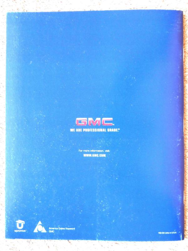 2004 GMC PRODUCT GUIDE Full Line Brochure Sonoma