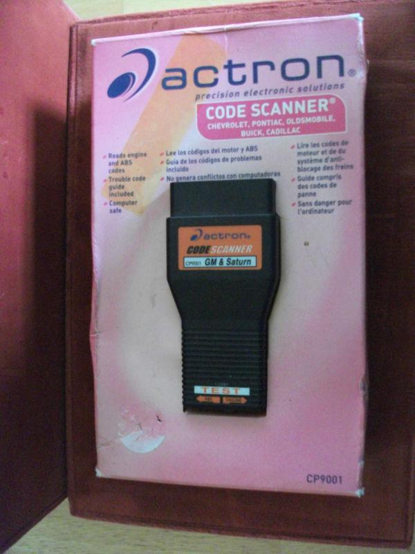 Actron cp9001 code scanner for 1982-1995 domestic gm and saturn-manual included!