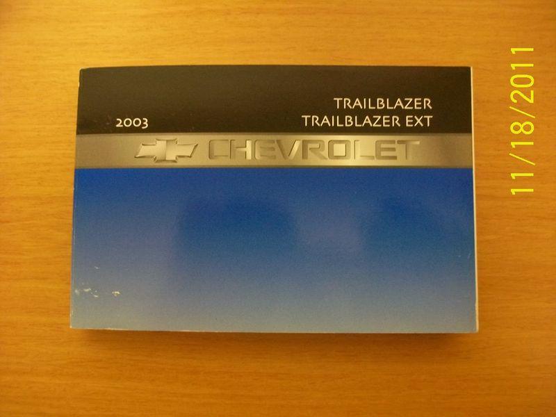 2003 trailblazer owners manual 