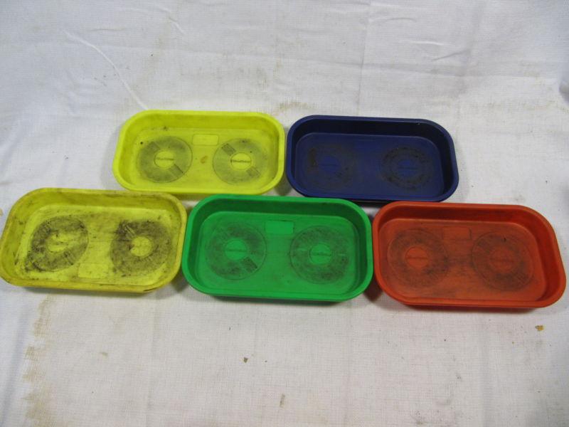 Blue-point magnetic rubber automotive tray - auto mrpb10 set lot of 5