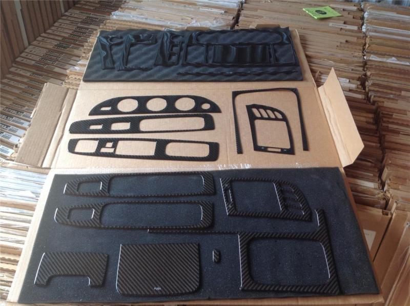 2002-04 toyota camry genuine carbon fiber black finish dash kit