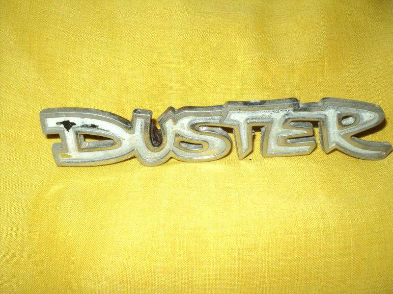 1975 plymouth duster fender name plate