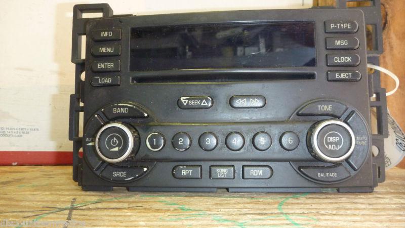 04-06 chevrolet malibu radio 6 disc cd player 15806595 uc6 *