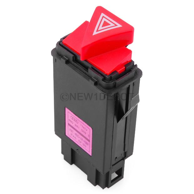 1 x warning light flasher switch plastic emergency for 1998-2004 audi a6 quattro
