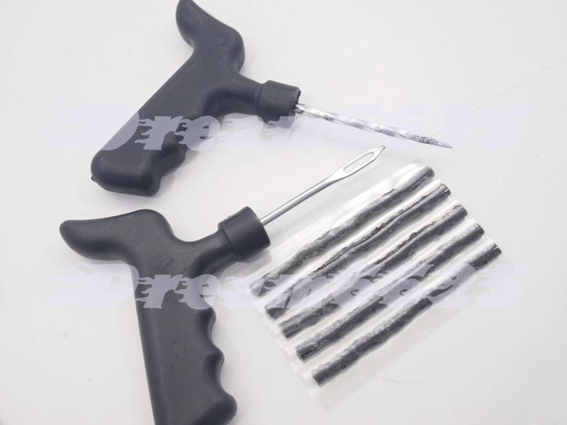 Tubeless radial tire repair tools insert & spiral with plug for car vt vtx gsxr