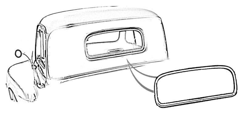 1948-1949-1950 ford truck back window rubber