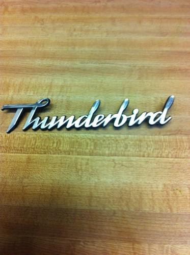 1977 ford thunderbird chrome die cast metal emblem no pits!