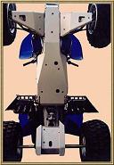 Yamaha raptor 700 2006–2009   full set skid plates