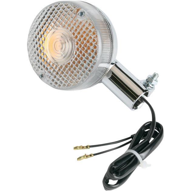 K&s dot turn signal s/f chrome clear front/rear fits yamaha xv920r 1981-1982