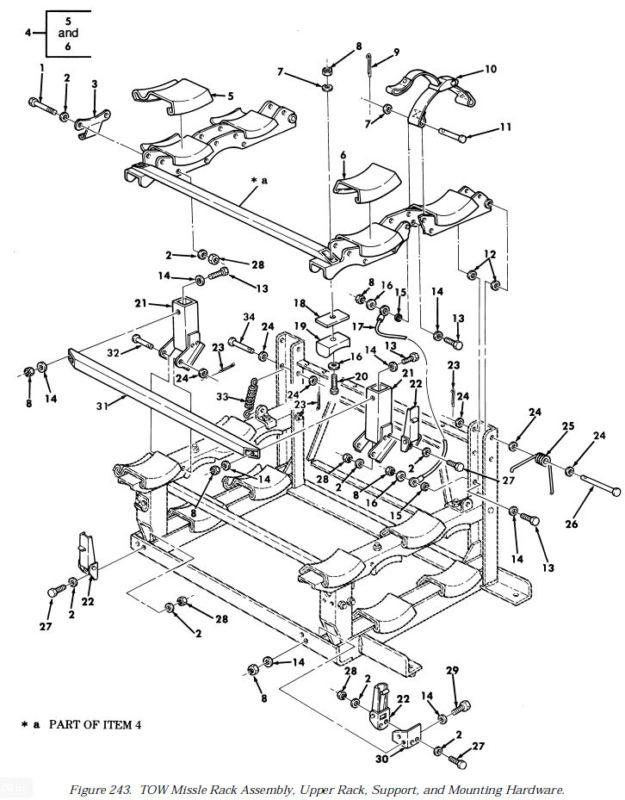 1 m998 strap webbing 44647-10 nos
