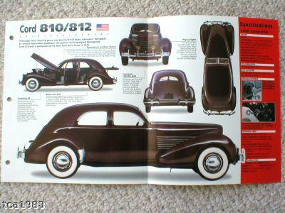 1935 / 1936 / 1937 cord 810 / 812 imp brochure