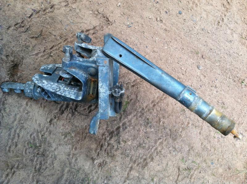 50's evinrude 7.5hp outboard motor transom bracket and accelerater handle