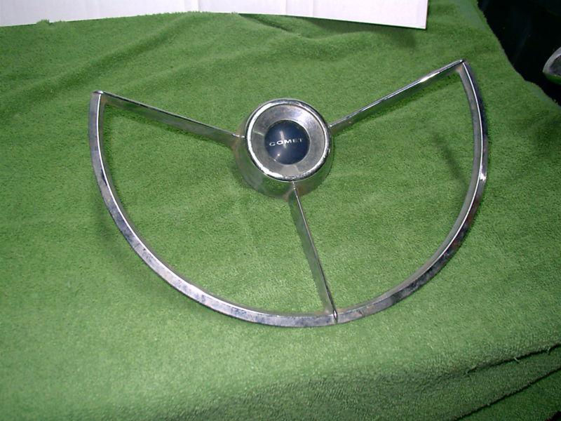 1960 mercury comet chrome horn ring l@@k!!