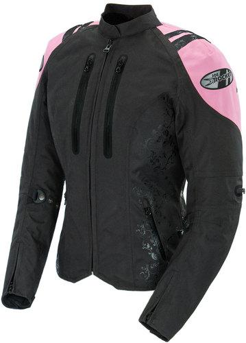New joe rocket atomic 4.0 womens jacket,black/pink,med