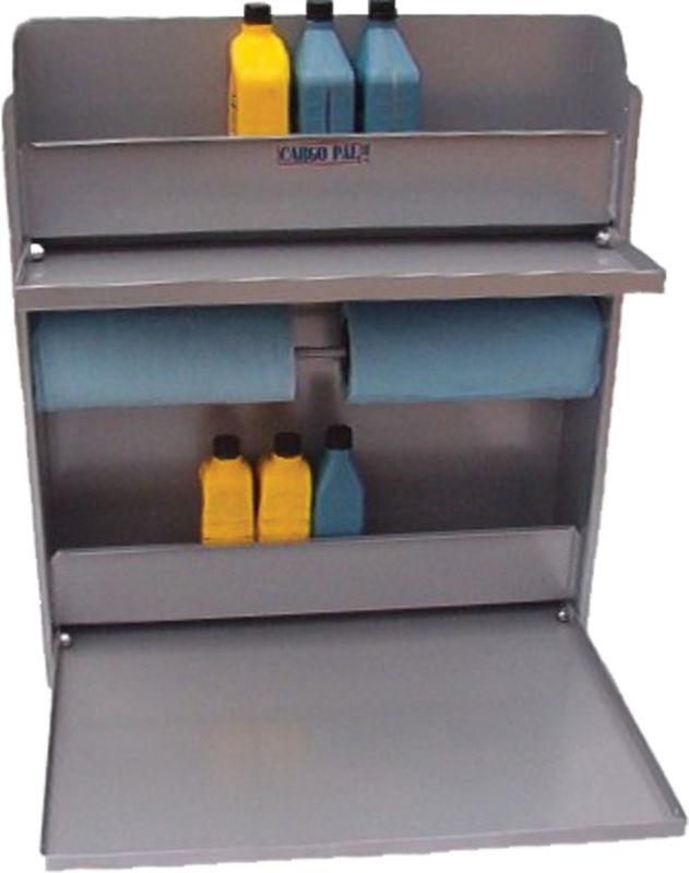Cargopal cp252 2 shelf cabinet w/2 fold out trays for race trailers shops etc