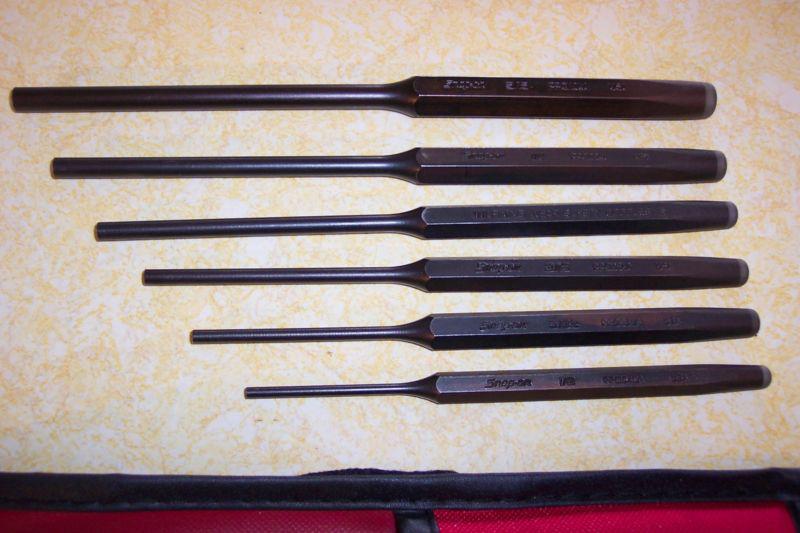 Snap-on  1/8 - 5/16  punch set in pouch -  nice used condition 