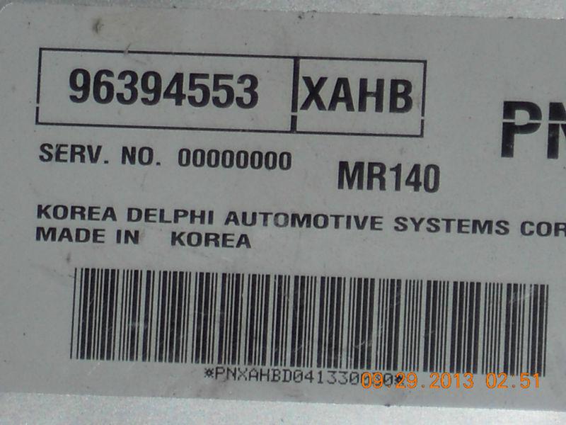 2004-2006 chevrolet aveo ecm ecu computer module 96394553