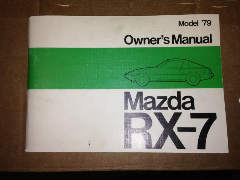 0wners manual mazda rx-7 1979
