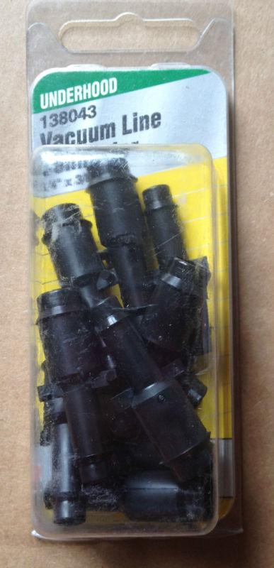 Pack of 10 underhood champ repair parts vacuum line connector 138043 dorman