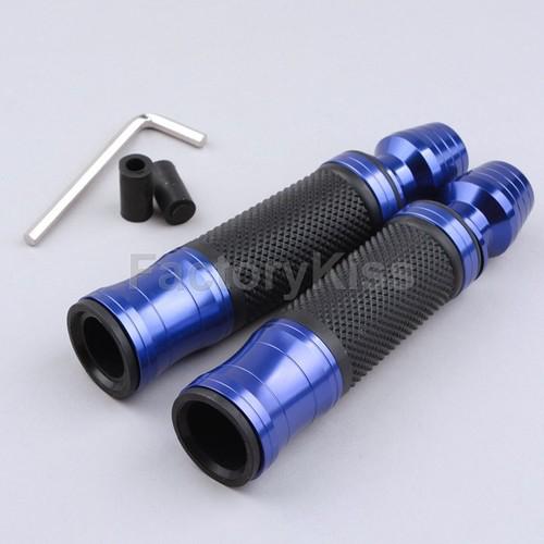 Sell GAU Motorcycle Handlebar Hand Grips + Sliders Set 7/8" Blue in