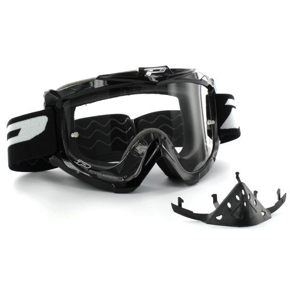 Progrip 3301 sport line goggles black frame clear anti scratch anti fog lens