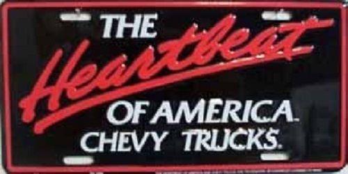 Chevy heartbeat of america chevrolet truck license plate