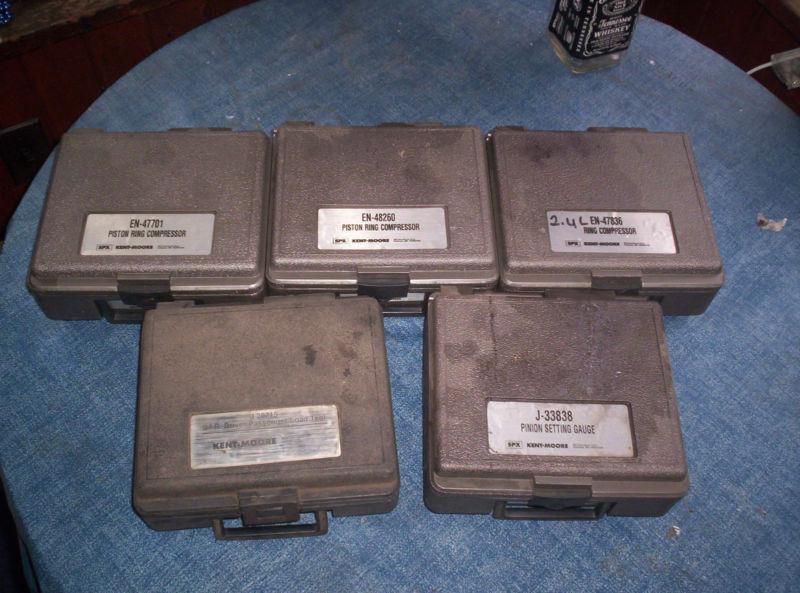 Lot of kent moore piston compressors - pinion gauge - & sir load tool