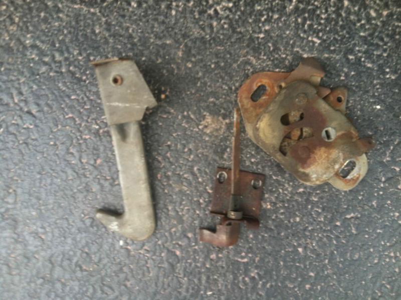 64 65 barracuda hood latch below emblem lever and safety catch works great 